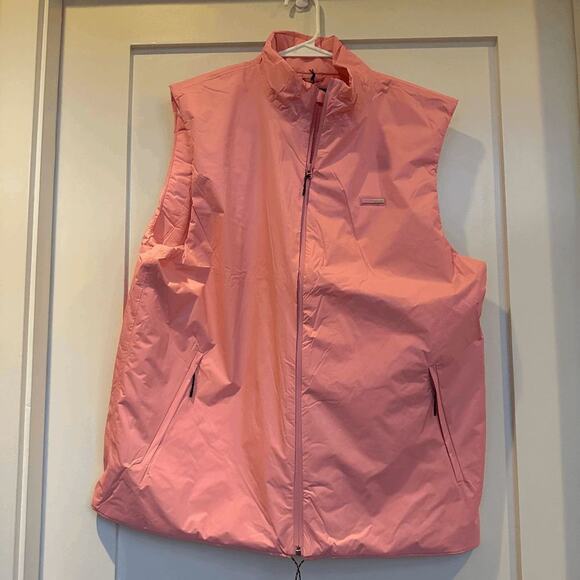 NWT Rains Womens Pink Vest Sleeveless Zip Up Padded Nylon 15460 Size Large - Picture 4 of 5